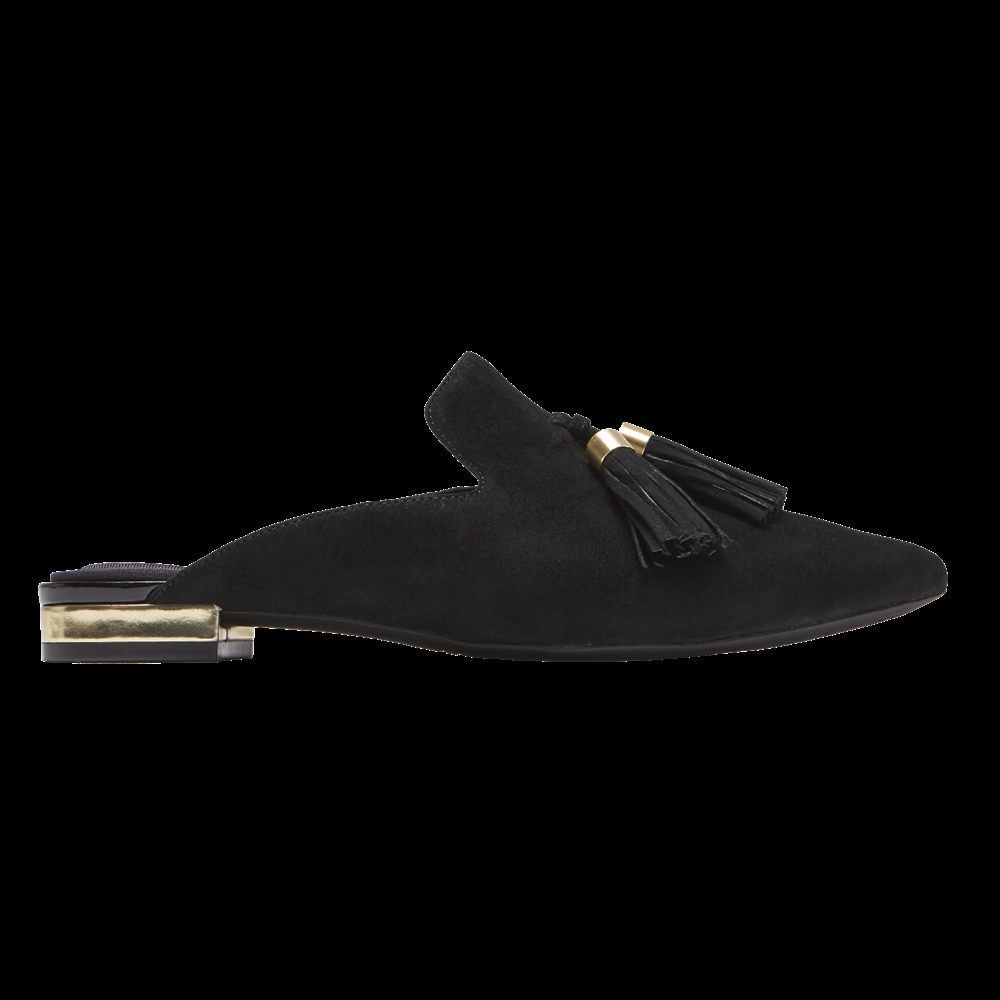 Rockport Womens Total Motion Adelyn Tassel - Slides Black - XRO234571